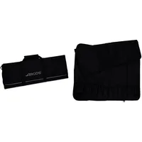 Arcos Messer Roll Bag - Messer Rolltasche zu 12 Stück - 100% Polyester 730 x 510 mm - Farbe Schwarz (Messer Nicht ENTHALTEN)