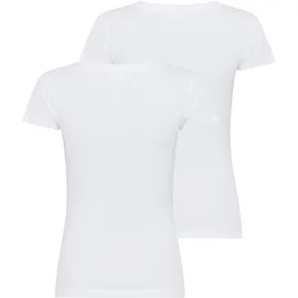 Ysabel Mora Kurzarmshirt YSABEL MORA, Damen, Gr. S, weiß, Single Jersey, Obermaterial: 95% Baumwolle, 5% Elasthan, figurbetont hüftbedeckend, Rundhals, Shirts, mit Rundhals, elastisch, Baumwollmix, weich, Basic