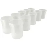 FixedByU 10x Eimerset für Lebensmittel- und Chemieindustrie, 15,9 Liter Fassungsvermögen, Natur