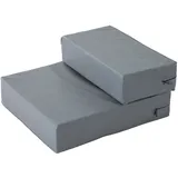 Hundetreppe Klappbar Katzentreppe Einstiegshilfe 20 Cm Hoch 2 Stufen Für Bett, Sofa, Couch Und Auto Grau