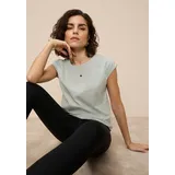 TAMARIS T-Shirt "mit Rundhals und lockerem Schnitt, aus angenehmem Viskose-Jersey", Damen, Gr.