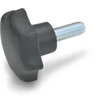 GANTER Sterngriff GN 6336.4 Sterngriffschraube Ku.d1 32mm d2 M 6mm l25mm Ganter Norm