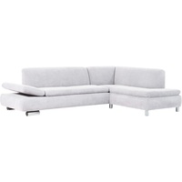 Max Winzer Sofa 2,5-Sitzer Links mit Ecksofa rechts Terrence Veloursstoff Creme