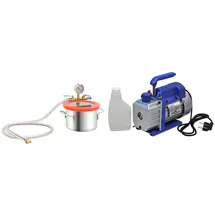 vidaXL Vakuumkammer mit Einstufiger Pumpe 3,7 L