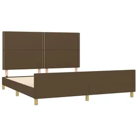 vidaXL Bettgestell 180 x 200 cm Dunkelbraun