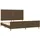 vidaXL Bettgestell 180 x 200 cm Dunkelbraun