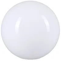 H4L Lampenglas rund 120mm Kugelglas Weiß Ersatzglas Leuchtenglas Lampenschirm