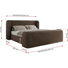 MKS Emora Classic DUO 180 x 200 cm Braun