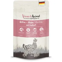 Venandi Animal 125 Gramm Katzennassfutter Sparpaket 24 x 125 Gramm Kitten Huhn mit Lachsöl