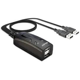 Lindy 2 Port USB KM Switch 2 Port Tastatur-/Maus-Umschalter