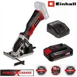 Einhell Akku-Handkreissäge Mini-Handkreissäge TE-CS 18/89 Li - mit Akku 2.5 Ah und Ladegerät