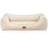 Knuffelwuff Hundebett Nunavut Orthopädisch Cord XXL 120 x 85cm Beige
