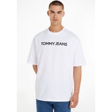 Tommy Jeans T-Shirt »TJM OVZ BOLD CLASSICS TEE EXT«, mit Rundhalsausschnitt, weiß
