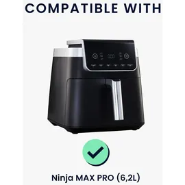kwmobile Abdeckhaube für Heißluftfritteuse 6,2L schwarz