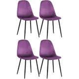 furnicato Esszimmerstuhl 4er Set Esszimmerstühle Napier 88x44x51 cm lila (1 St) lila