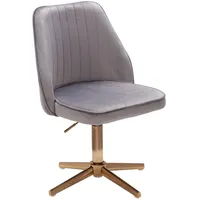 KADIMA DESIGN Drehstuhl Tanaro Samt grau