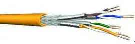 PROTEC.net Datenkabel Cat.7A, S/FTP (1500 MHz), 4x2xAWG22, gelb, 100 Meter Ring