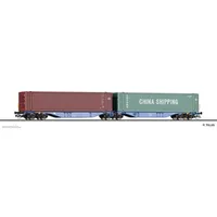 TILLIG Containertragwagen Sggmrss mit zwei 45‘-Containern 18073 TT