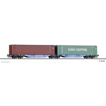TILLIG Containertragwagen Sggmrss mit zwei 45‘-Containern 18073 TT