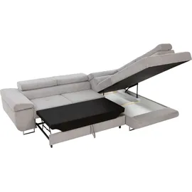 Mirjan24 Ecksofa Torezio Cord, mit Bettkasten und Schlaffunktion, Einstellbare Kopfstützen, 274x203x70-90 cm Wohnzimmer, Sofas & Couches, Wohnlandschaften, Ecksofas