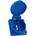 Doktorvolt Einbausteckdose 230V 16A IP54 Blau 2 St.