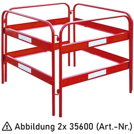 Schake Schachtschutzgitter r/w 4 m 4-teil. 1,2 m hoch