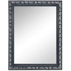 Mirrors and More Rahmenspiegel Tanja 55 x 70 cm Schwarz/Silber