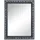 Mirrors and More Rahmenspiegel Tanja 55 x 70 cm Schwarz/Silber