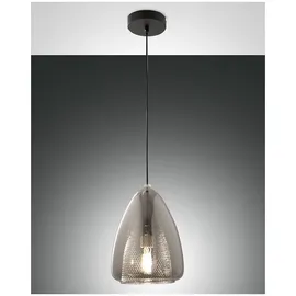 Fabas Luce Britton 1-flg. 40W 30 cm grau transparent