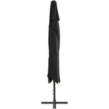 METRO PROFESSIONAL Sonnenschirm quadratisch, Aluminium, 4 x 4 m, wasserabweisend, anthrazit/grau