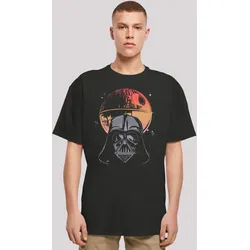 T-Shirt F4NT4STIC "Star Wars Darth Vader Death Star", Herren, Gr. L, schwarz, Obermaterial: 100% Baumwolle, casual, oversize, Rundhals, Kurzarm ohne Bündchen, Shirts, Premium Qualität