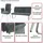 MCW Esszimmer-Set Blau 5er-Set