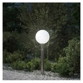 vidaXL Pollerleuchte Edelstahl 80 cm inkl. Bewegungsmelder IP44 grau/silber
