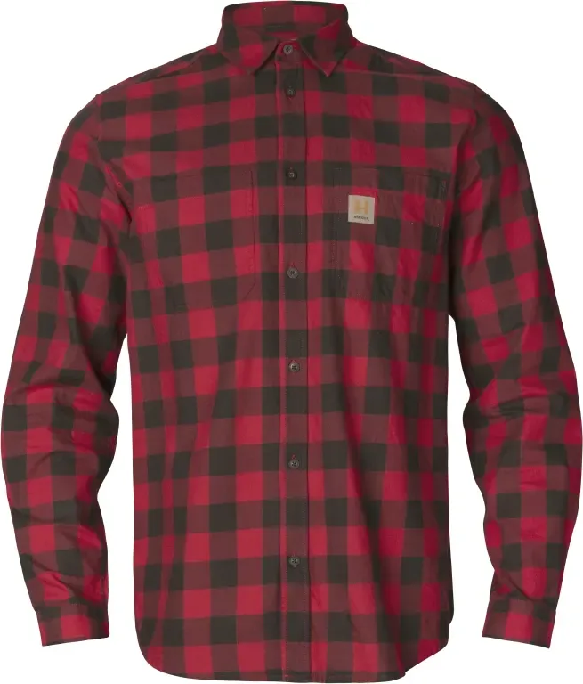 Härkila Herren Scandinavian Langarmhemd - L - red check