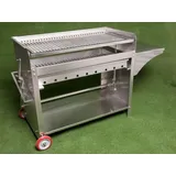 Deluxe Edelstahlgrill XL  Holzkohle • Edelstahl • Grill Grill Kohle Grillwagen