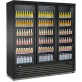 GROJU Gastro Flaschenkühlschrank Kühlschrank Gewerbekühlschrank 1530 L 1880x710x1997mm Schwarz