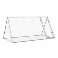vidaXL Hasenstall 200 x 105 x 91 cm silber