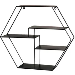 Sechseckiges Regal aus Metall Industry und Loft Stil
