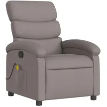 vidaXL Massagesessel Taupe Stoff