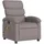 vidaXL Massagesessel Taupe Stoff