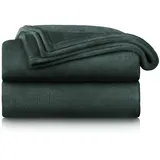 Blumtal Kuscheldecke 150 x 200 cm Dunkelgrün