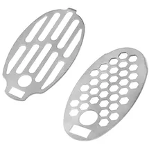 Grömo Edelstahl Ersatzsieb für Regenwasserklappe Ø 76/80 mm weiß