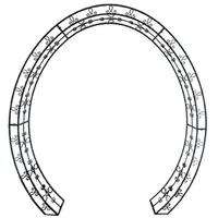 Harms Import Rosenbogen LAMOS  oval 100 x 200 cm Schwarz