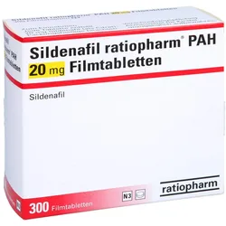 SILDENAFIL ratiopharm PAH 20 mg Filmtabletten 300 St