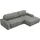 Home Affaire Eckcouch Cord 2-Sitzer Grau