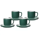 Ritzenhoff & Breker Jasper Espressotasse mit Untertasse 100 ml 4er Set Grün