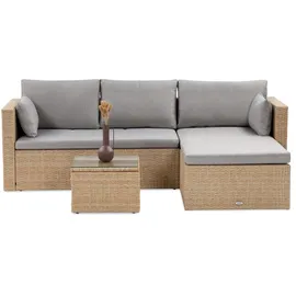 beautysofa SEVILLA Loungeset beige