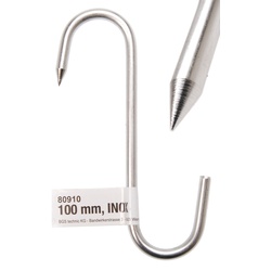 BGS DIY 80910 Fleischerhaken Metzgerhaken INOX 100mm