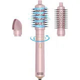 3 in 1 Rotierende Warmluftbürste Rundbürstenföhn Automatischer Lockenstab große Locken 38MM/50MM, Negative Ionen Föhnbürste für Lockig/flauschig/glatt/föhnen