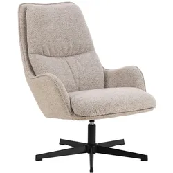 Ebuy24 Bosley Sessel Lounge-Sessel Bouclé beige.